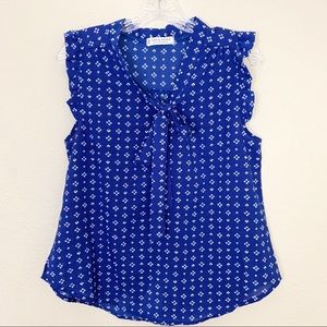 Jon & Anna Navy Shortsleeve Blouse